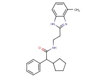 2-cyclopentyl-N-[2-(4-methyl-1H-benzimidazol-2-yl)ethyl]-2-phenylacetamide