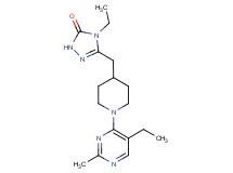 4-ethyl-5-{[1-(5-ethyl-2-methyl-4-pyrimidinyl)-4-piperidinyl]methyl}-2,4-dihydro-3H-1,2,4-triazol-3-one