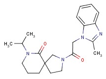 7-isopropyl-2-[(2-methyl-1H-benzimidazol-1-yl)acetyl]-2,7-diazaspiro[4.5]decan-6-one