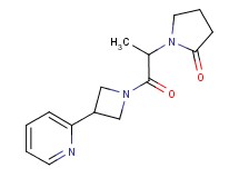 1-[1-methyl-2-oxo-2-(3-pyridin-2-ylazetidin-1-yl)ethyl]pyrrolidin-2-one