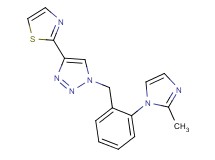 1-[2-(2-methyl-1H-imidazol-1-yl)benzyl]-4-(1,3-thiazol-2-yl)-1H-1,2,3-triazole