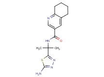 N-[1-(5-amino-1,3,4-thiadiazol-2-yl)-1-methylethyl]-5,6,7,8-tetrahydroquinoline-3-carboxamide