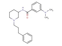 3-(dimethylamino)-N-[1-(3-phenylpropyl)-3-piperidinyl]benzamide