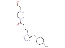 2-[4-(4-{5-[(4-methyl-1-piperidinyl)methyl]-1H-tetrazol-1-yl}butanoyl)-1-piperazinyl]ethanol