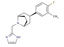 (3-endo)-3-(4-fluoro-3-methylphenyl)-8-(1H-imidazol-2-ylmethyl)-8-azabicyclo[3.2.1]octane