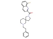 8-fluoro-2-{[7-(2-phenylethyl)-2,7-diazaspiro[4.5]dec-2-yl]carbonyl}quinoline