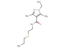 1-ethyl-3,5-dimethyl-N-[2-(propylthio)ethyl]-1H-pyrazole-4-carboxamide
