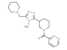 3-({3-[4-methyl-5-(piperidin-1-ylmethyl)-4H-1,2,4-triazol-3-yl]piperidin-1-yl}carbonyl)pyridazine