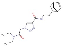 N-{2-[(1S*,2S*,4S*)-bicyclo[2.2.1]hept-5-en-2-yl]ethyl}-1-[2-(diethylamino)-2-oxoethyl]-1H-1,2,3-triazole-4-carboxamide