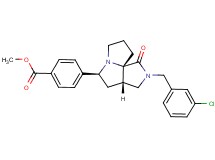 methyl 4-[(3aS*,5S*,9aS*)-2-(3-chlorobenzyl)-1-oxooctahydro-7H-pyrrolo[3,4-g]pyrrolizin-5-yl]benzoate