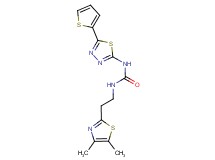 N-[2-(4,5-dimethyl-1,3-thiazol-2-yl)ethyl]-N'-[5-(2-thienyl)-1,3,4-thiadiazol-2-yl]urea