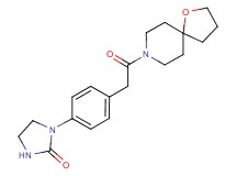 1-{4-[2-(1-oxa-8-azaspiro[4.5]dec-8-yl)-2-oxoethyl]phenyl}-2-imidazolidinone