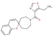 1-[(5-ethyl-1,3-oxazol-4-yl)carbonyl]spiro[azepane-4,2'-chromene]