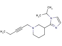 3-(1-isopropyl-1H-imidazol-2-yl)-1-(2-pentyn-1-yl)piperidine