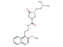 1-[2-(dimethylamino)ethyl]-N-[2-(2-methoxy-1-naphthyl)ethyl]-5-oxo-3-pyrrolidinecarboxamide