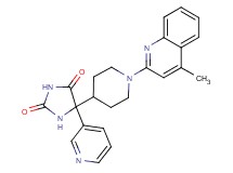 5-[1-(4-methylquinolin-2-yl)piperidin-4-yl]-5-pyridin-3-ylimidazolidine-2,4-dione