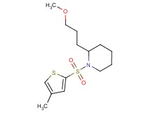 2-(3-methoxypropyl)-1-[(4-methyl-2-thienyl)sulfonyl]piperidine