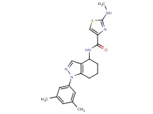 N-[1-(3,5-dimethylphenyl)-4,5,6,7-tetrahydro-1H-indazol-4-yl]-2-(methylamino)-1,3-thiazole-4-carboxamide
