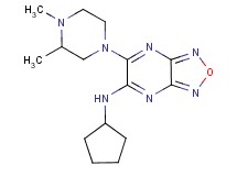 N-cyclopentyl-6-(3,4-dimethyl-1-piperazinyl)[1,2,5]oxadiazolo[3,4-b]pyrazin-5-amine