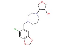 (3R*,4S*)-4-{4-[(6-chloro-1,3-benzodioxol-5-yl)methyl]-1,4-diazepan-1-yl}tetrahydrofuran-3-ol