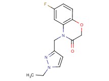 4-[(1-ethyl-1H-pyrazol-3-yl)methyl]-6-fluoro-2H-1,4-benzoxazin-3(4H)-one