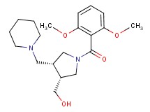 [(3R*,4R*)-1-(2,6-dimethoxybenzoyl)-4-(piperidin-1-ylmethyl)pyrrolidin-3-yl]methanol