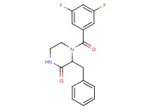 3-benzyl-4-(3,5-difluorobenzoyl)-2-piperazinone