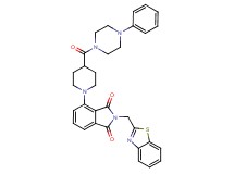 2-(1,3-benzothiazol-2-ylmethyl)-4-{4-[(4-phenyl-1-piperazinyl)carbonyl]-1-piperidinyl}-1H-isoindole-1,3(2H)-dione