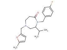 4-(4-fluorobenzyl)-3-isopropyl-1-[(5-methyl-2-furyl)methyl]-1,4-diazepan-5-one