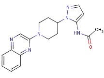 N-[1-(1-quinoxalin-2-ylpiperidin-4-yl)-1H-pyrazol-5-yl]acetamide