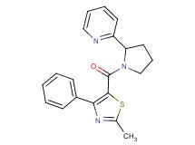 2-{1-[(2-methyl-4-phenyl-1,3-thiazol-5-yl)carbonyl]-2-pyrrolidinyl}pyridine