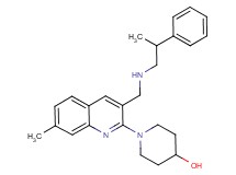 1-(7-methyl-3-{[(2-phenylpropyl)amino]methyl}-2-quinolinyl)-4-piperidinol