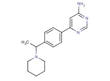 6-[4-(1-piperidin-1-ylethyl)phenyl]pyrimidin-4-amine