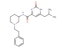 6-isobutyl-2-oxo-N-[1-(2-phenylethyl)-3-piperidinyl]-1,2-dihydro-4-pyrimidinecarboxamide