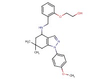 2-[2-({[1-(4-methoxyphenyl)-6,6-dimethyl-4,5,6,7-tetrahydro-1H-indazol-4-yl]amino}methyl)phenoxy]ethanol