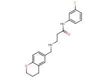 3-[(3,4-dihydro-2H-chromen-6-ylmethyl)amino]-N-(3-fluorophenyl)propanamide