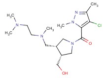 ((3R*,4R*)-1-[(4-chloro-1,3-dimethyl-1H-pyrazol-5-yl)carbonyl]-4-{[[2-(dimethylamino)ethyl](methyl)amino]methyl}pyrrolidin-3-yl)methanol