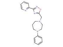 1-phenyl-4-{[3-(2-pyridinyl)-1,2,4-oxadiazol-5-yl]methyl}-1,4-diazepane