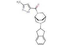 (1S*,5R*)-3-(2,3-dihydro-1H-inden-2-yl)-6-[(3-methyl-1H-pyrazol-5-yl)carbonyl]-3,6-diazabicyclo[3.2.2]nonane