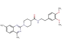 N-[2-(3,4-dimethoxyphenyl)ethyl]-1-(4,7-dimethyl-2-quinazolinyl)-4-piperidinecarboxamide