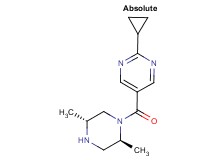 2-cyclopropyl-5-{[(2S,5R)-2,5-dimethylpiperazin-1-yl]carbonyl}pyrimidine