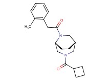 (1S*,5R*)-3-(cyclobutylcarbonyl)-6-[(2-methylphenyl)acetyl]-3,6-diazabicyclo[3.2.2]nonane