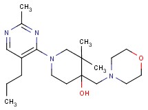 3,3-dimethyl-1-(2-methyl-5-propylpyrimidin-4-yl)-4-(morpholin-4-ylmethyl)piperidin-4-ol