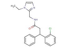 3-(2-chlorophenyl)-N-[(1-ethyl-1H-imidazol-2-yl)methyl]-3-phenylpropanamide