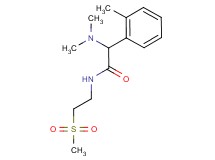 2-(dimethylamino)-2-(2-methylphenyl)-N-[2-(methylsulfonyl)ethyl]acetamide