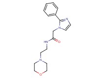 N-[2-(4-morpholinyl)ethyl]-2-(2-phenyl-1H-imidazol-1-yl)acetamide
