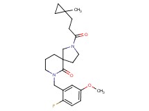 7-(2-fluoro-5-methoxybenzyl)-2-[3-(1-methylcyclopropyl)propanoyl]-2,7-diazaspiro[4.5]decan-6-one