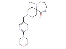 7-methyl-3-[(2-morpholin-4-ylpyrimidin-5-yl)methyl]-3,7,11-triazaspiro[5.6]dodecan-12-one