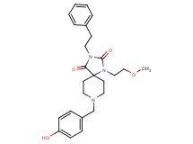 8-(4-hydroxybenzyl)-1-(2-methoxyethyl)-3-(2-phenylethyl)-1,3,8-triazaspiro[4.5]decane-2,4-dione