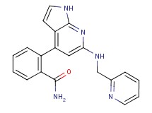 2-{6-[(pyridin-2-ylmethyl)amino]-1H-pyrrolo[2,3-b]pyridin-4-yl}benzamide
